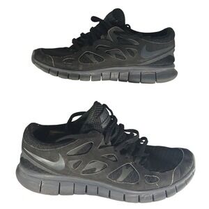 Nike Free Run 2 Black Running Shoes Sneakers US‎ 7.5 Women Athletic